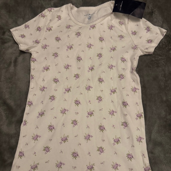 Brandy Melville purple floral tee - Picture 1 of 1